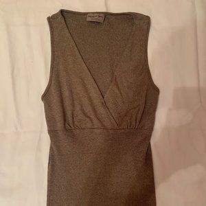 Criss cross sparkle brown top